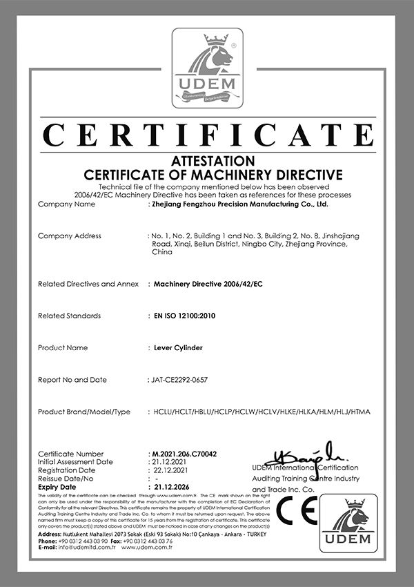 Certificado CE - M.2021.206.C70042